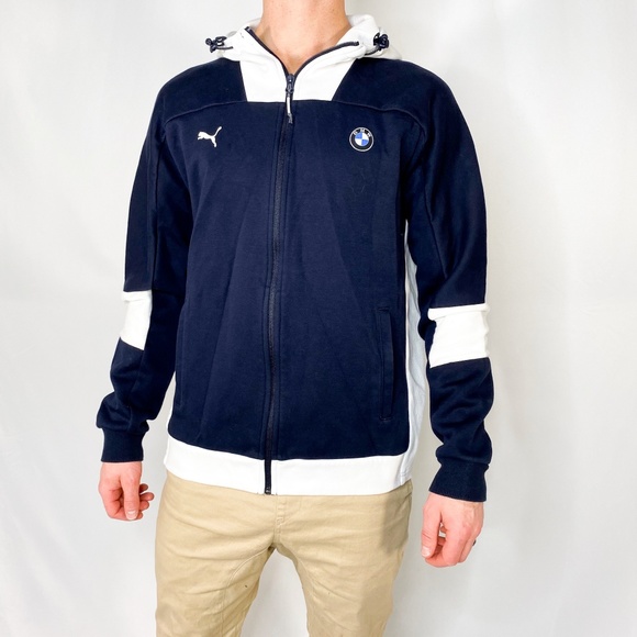 Puma Other - PUMA BMW Motorsport Blue Zipper Hooded Sweater